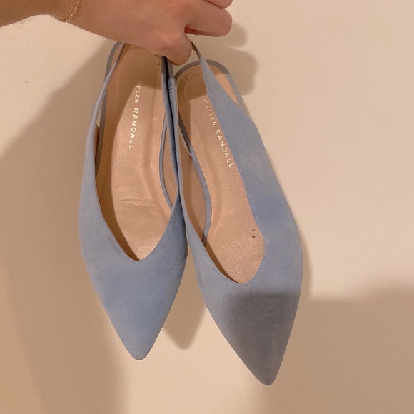 LOEFFLER RANDALL Suede Slingback Flats - Picture 1 of 4